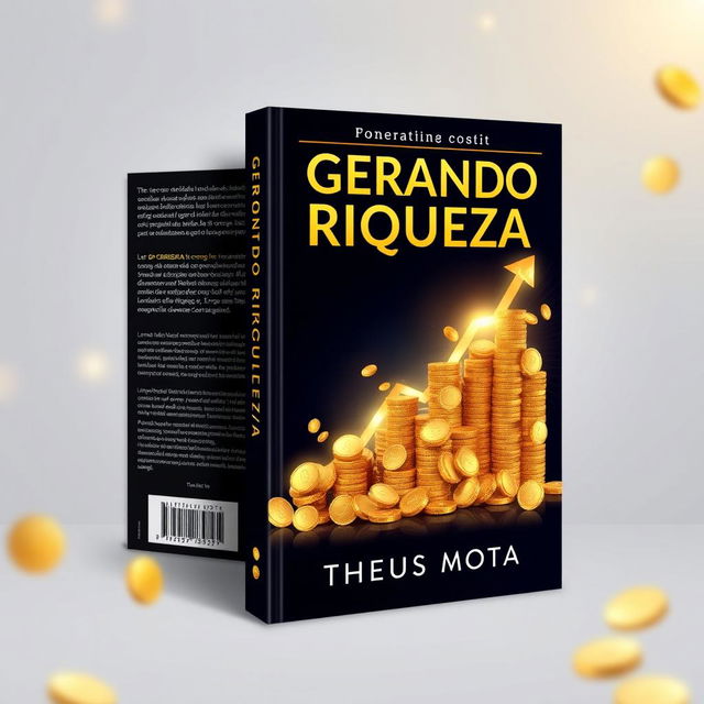 An inspiring book cover design for the title "GERANDO RIQUEZA" by the author "MATHEUS MOTA"