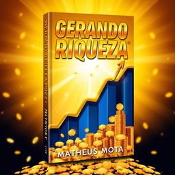 An inspiring book cover design for the title "GERANDO RIQUEZA" by the author "MATHEUS MOTA"