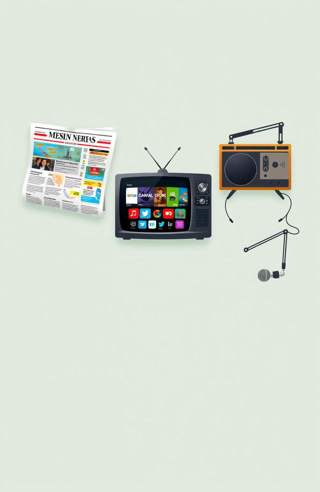 A visually engaging artwork depicting the concept of media transformation