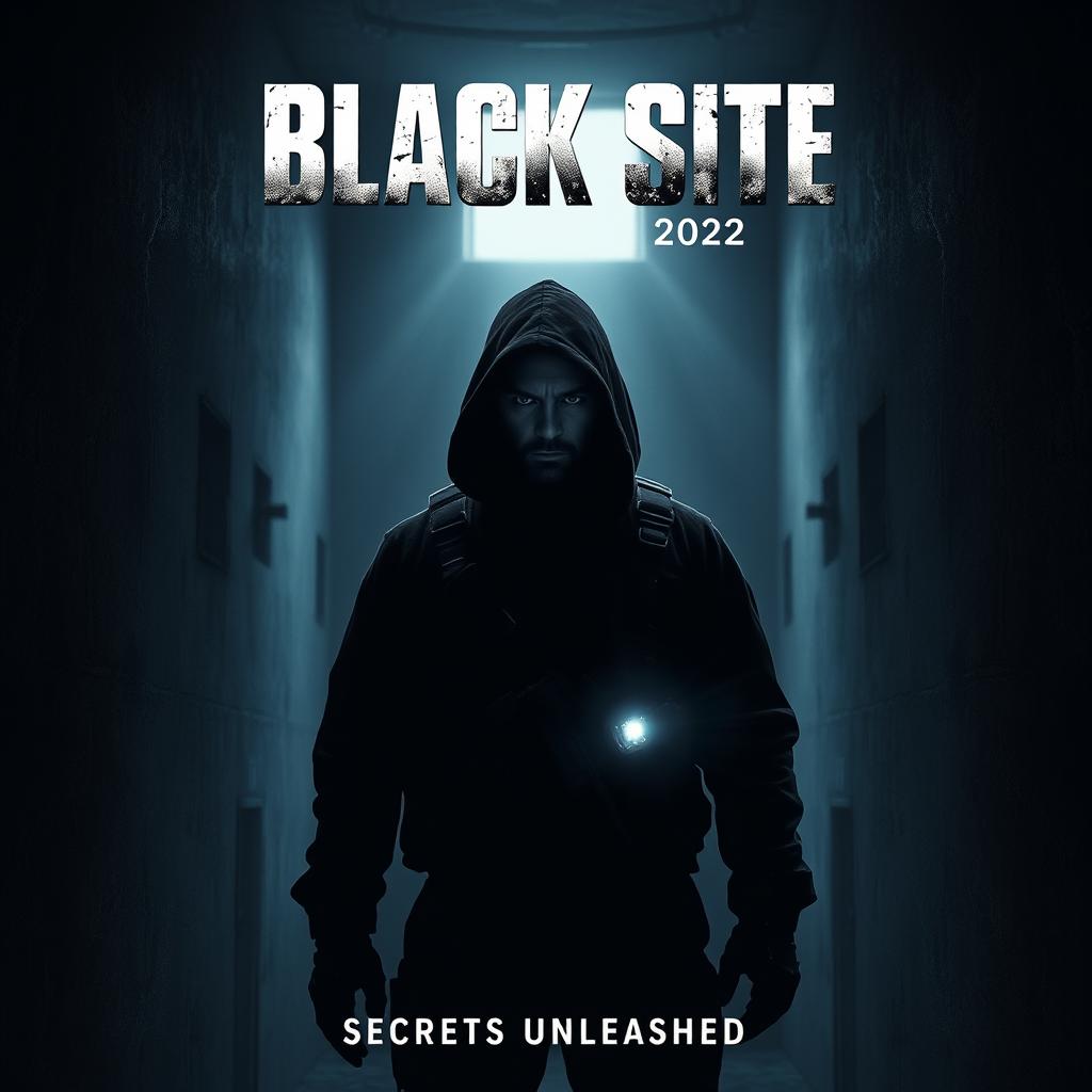 A gripping teaser poster for a fictional movie titled 'Black Site (2022)'