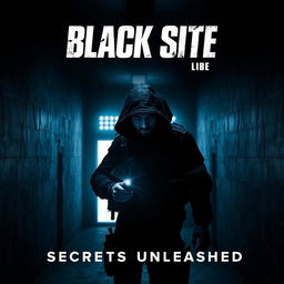 A gripping teaser poster for a fictional movie titled 'Black Site (2022)'