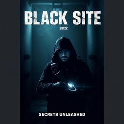 A gripping teaser poster for a fictional movie titled 'Black Site (2022)'