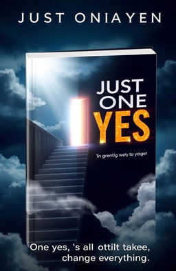 A bold and motivational book cover design featuring a single glowing door or an illuminated path that symbolizes breakthrough amidst darkness