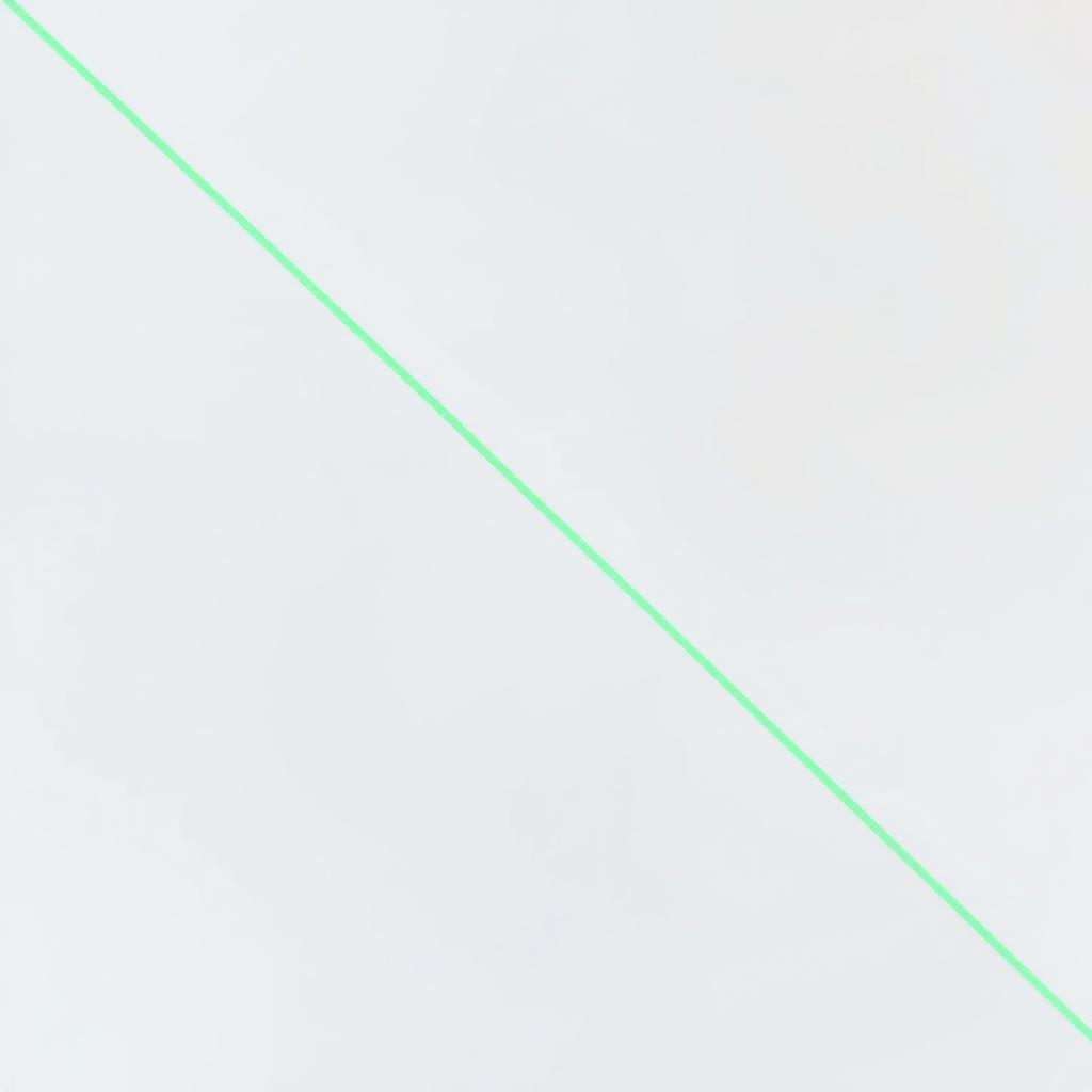 A clean, clear image with a prominent green line diagonally cutting through the center, creating a dynamic visual effect