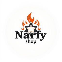 A logo design for 'Narfy