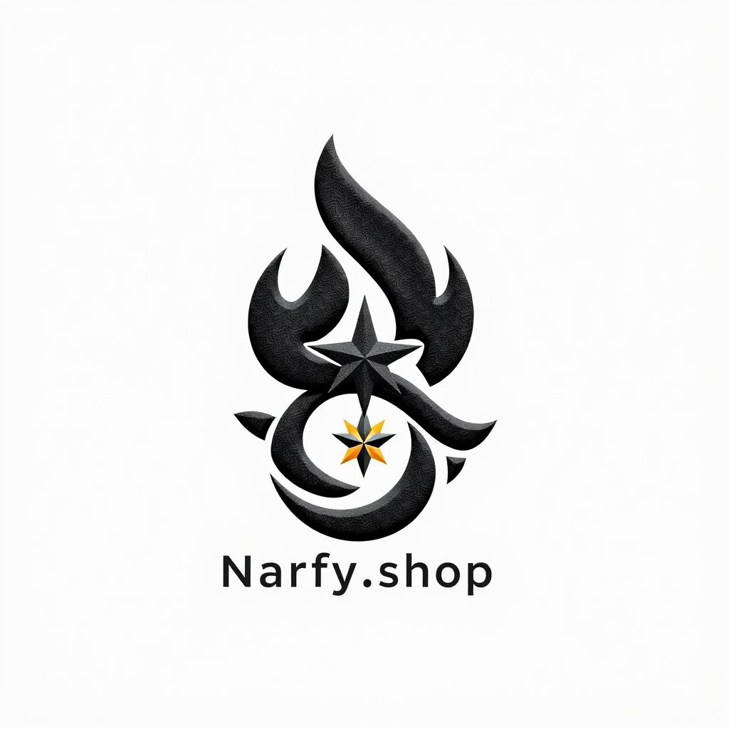 A logo design for 'Narfy