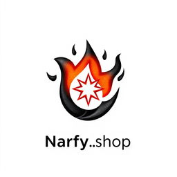 A logo design for 'Narfy