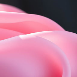 A close-up, artistic depiction focusing on the texture and color of delicate pink skin, highlighting soft curves and light play, invoking a sense of softness and beauty