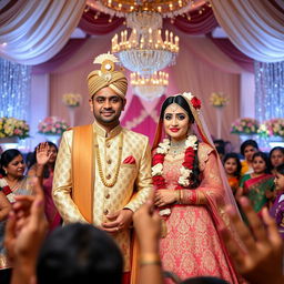 A grand wedding scene featuring Dr
