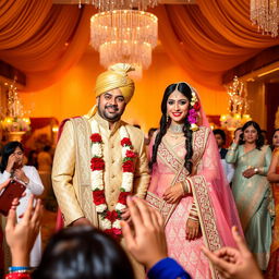 A grand wedding scene featuring Dr
