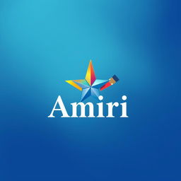 A logo design for the brand 'Amiri', which focuses on painting building walls, drywall, and other surfaces