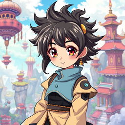 Create an anime character inspired by the provided photo