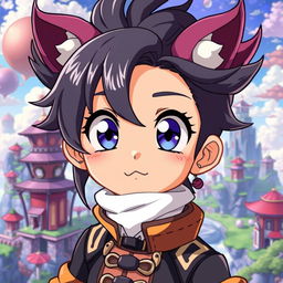 Create an anime character inspired by the provided photo