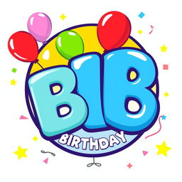 A colorful birthday-themed logo in a Pokémon style featuring the letters 'BB'