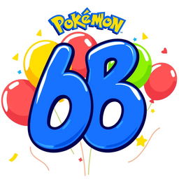 A colorful birthday-themed logo in a Pokémon style featuring the letters 'BB'