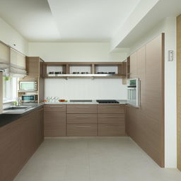 Design a simple yet attractive modular kitchen that is cost-effective