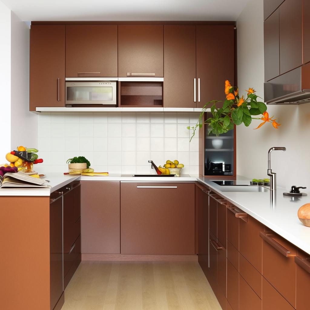 Design a simple yet attractive modular kitchen that is cost-effective