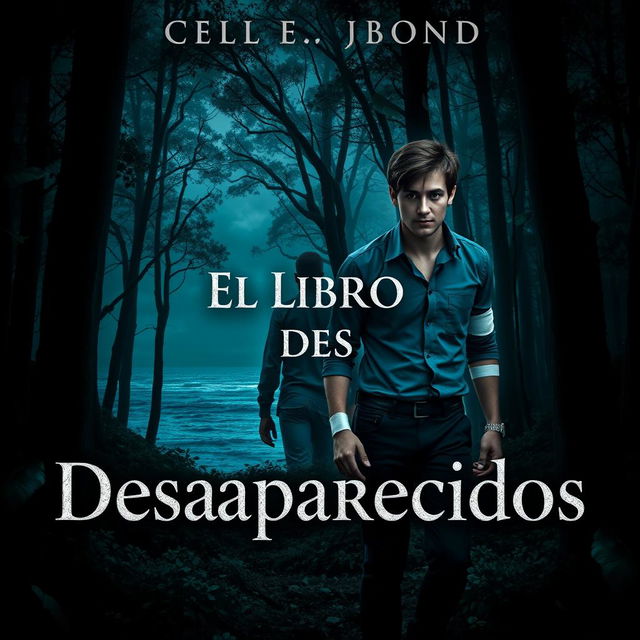 A striking vertical book cover for a mystery novel titled 'El Libro De Los Desaparecidos'