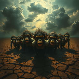 A vivid depiction of the scorching and terrifying atmosphere in the Padang Mahsyar