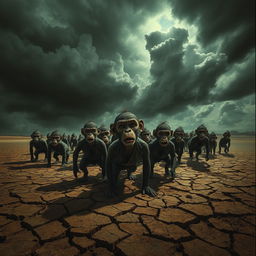 A vivid depiction of the scorching and terrifying atmosphere in the Padang Mahsyar