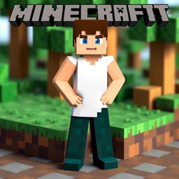 A character from Minecraft, depicted with a unique design