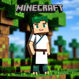 A character from Minecraft, depicted with a unique design