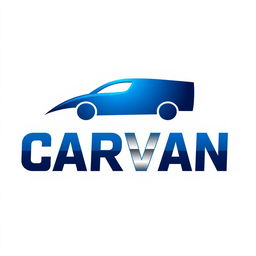 A modern and sleek logo design for the brand CARVAN