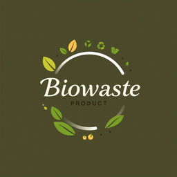 A modern and sleek logo design featuring biowaste products