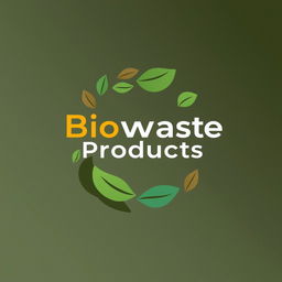 A modern and impactful logo design for a biowaste products brand