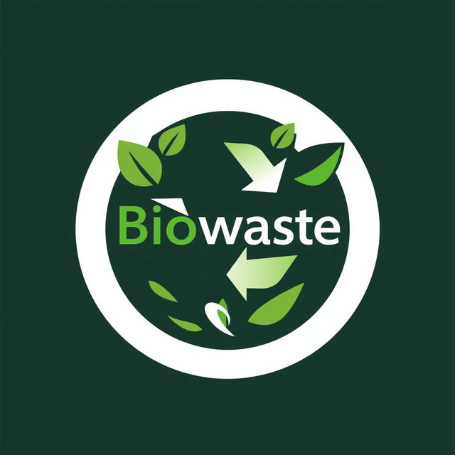 A modern and impactful logo design for a biowaste products brand