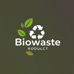 A modern and impactful logo design for a biowaste products brand