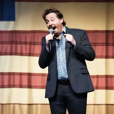 At the comedy show, the comedian told a funny joke about the quirky aspects of Americana, leaving the audience in stitches.