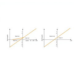 A high-quality illustration featuring two separate graphs on a white background
