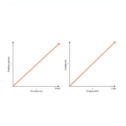 A high-quality illustration featuring two separate graphs on a white background