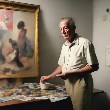 The artist's work became more americanised after spending a few years living in the United States.