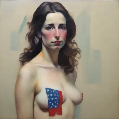 The artist's work became more americanised after spending a few years living in the United States.