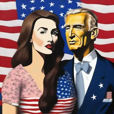 The artist decided to americanise the iconic painting by adding elements of American culture.