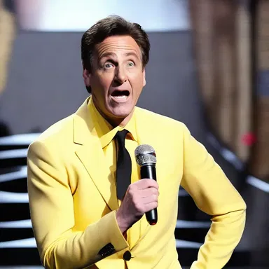 The comedian americanised the joke by using American accents and cultural references.