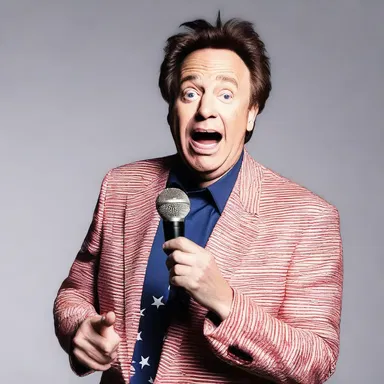 The comedian americanised the joke by using American accents and cultural references.