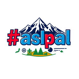 A modern and stylish logo featuring the phrase 'hashtag Nepal' in bold, creative typography