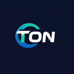 Create a modern and sleek logo design inspired by the style of the Ton token