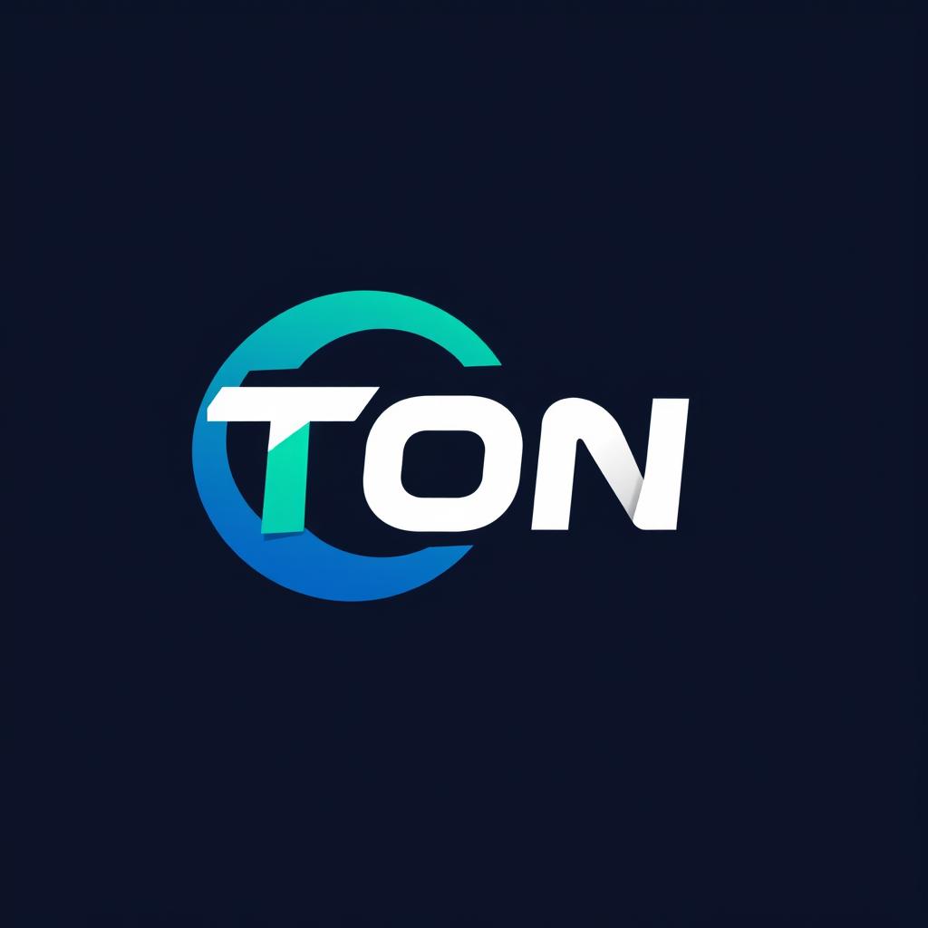 Create a modern and sleek logo design inspired by the style of the Ton token