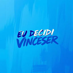 A vibrant blue background created with a brushstroke effect