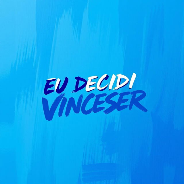 A vibrant blue background created with a brushstroke effect