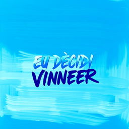 A vibrant blue background created with a brushstroke effect