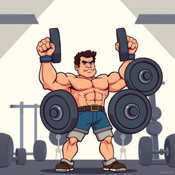 A simple yet striking illustration of Pablo Escobar, depicted as a muscular figure lifting weights