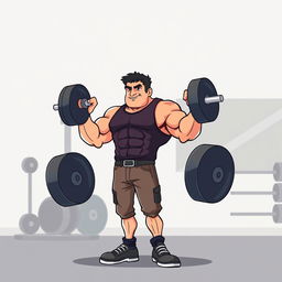 A simple yet striking illustration of Pablo Escobar, depicted as a muscular figure lifting weights