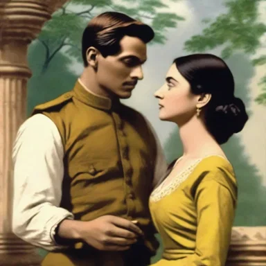 The love story between an anglo-indian woman and a British soldier in colonial India was portrayed in the romantic novel.