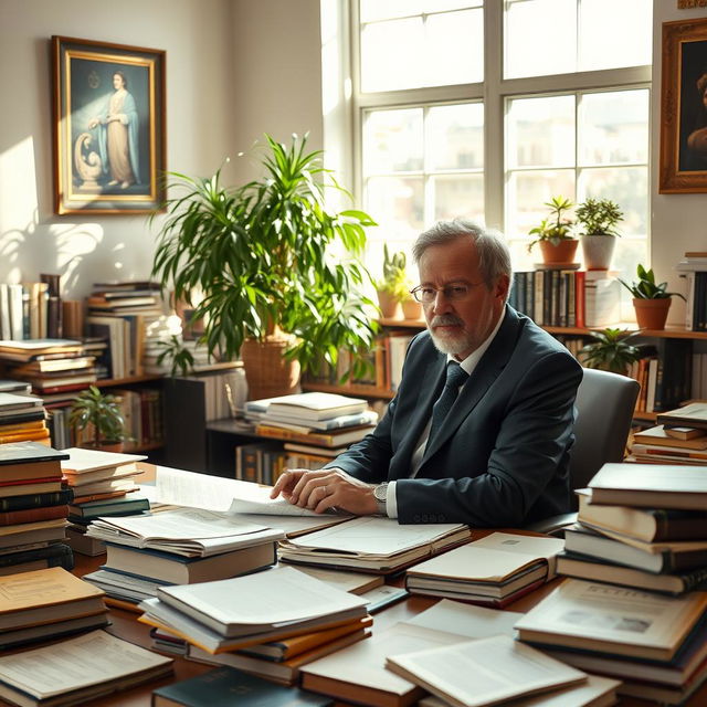 Gideon Toury, a distinguished researcher at Tel Aviv University, depicted in an academic setting