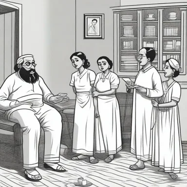 The comic strip depicted the daily life of an anglo-indian family living in the British Raj era.